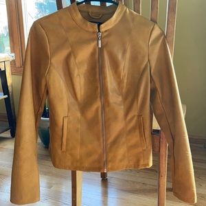 Alfani Petite Pho Leather Jacket